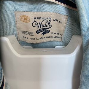 Used Zara womens jean jacket size large